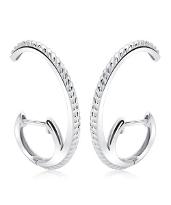 Nifty Unique Shaped Silver Stud Earring HO-2471